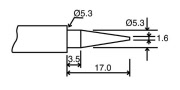 Extra Soldering Iron Bits: 1.6mm Round Bit