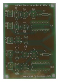 k1450 lm384 amp pcb image