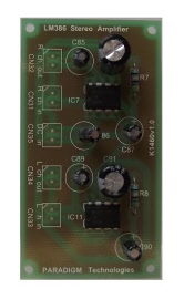 k1460 lm386 amp assembled image